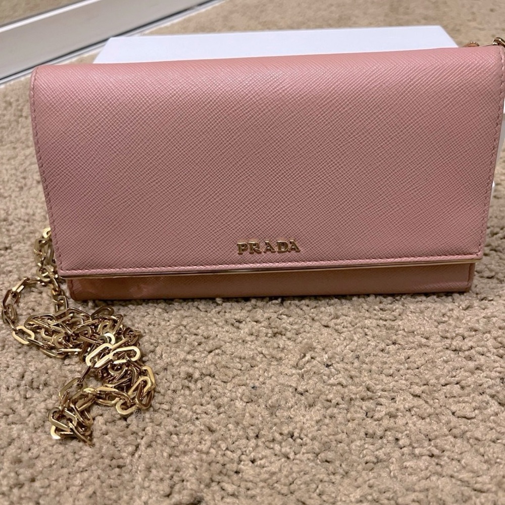Prada Saffiano Wallet On Chain